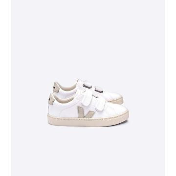 Veja ESPLAR CANVAS Kids' Sneakers White/Beige | NZ 818QMA